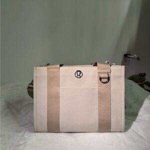 lululemon athletica Crossbody Bag in Cream and Tan